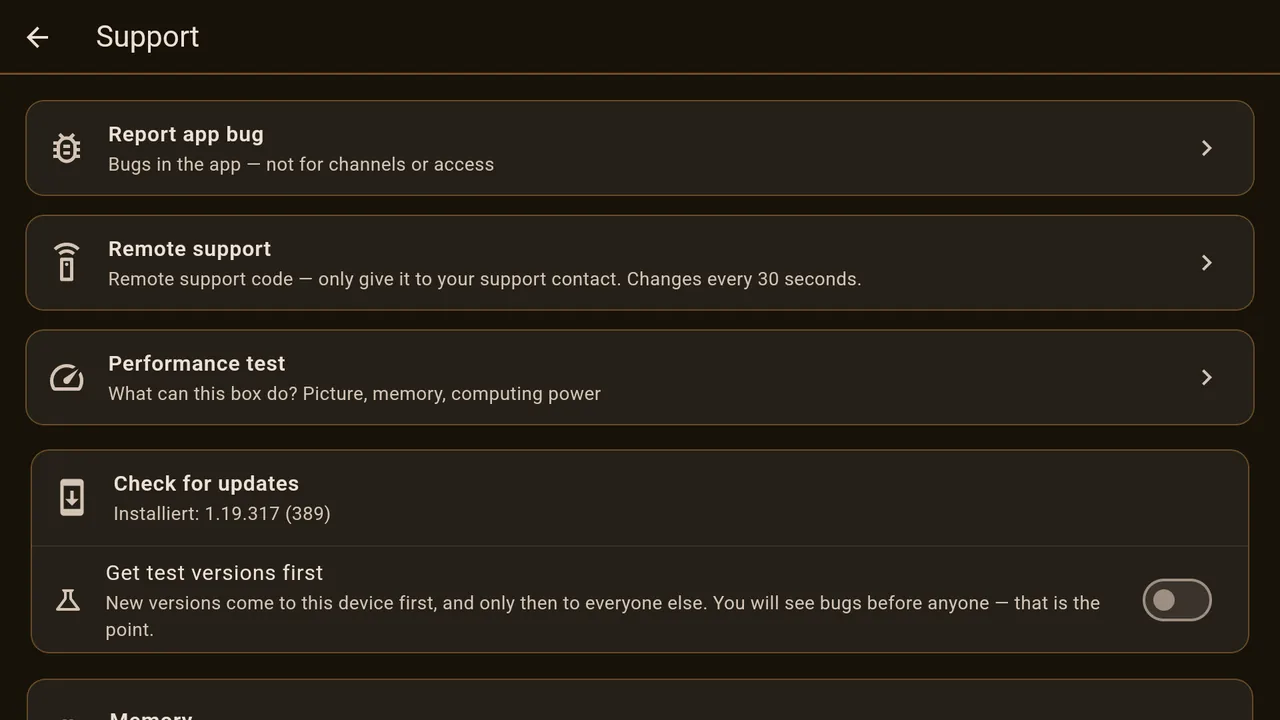 Report bugs, remote support, performance test, updates.